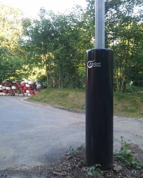 Protection de pilier cylindrique paisseur 10cm. Mousse PU 24kg/m3 (REF 60030)